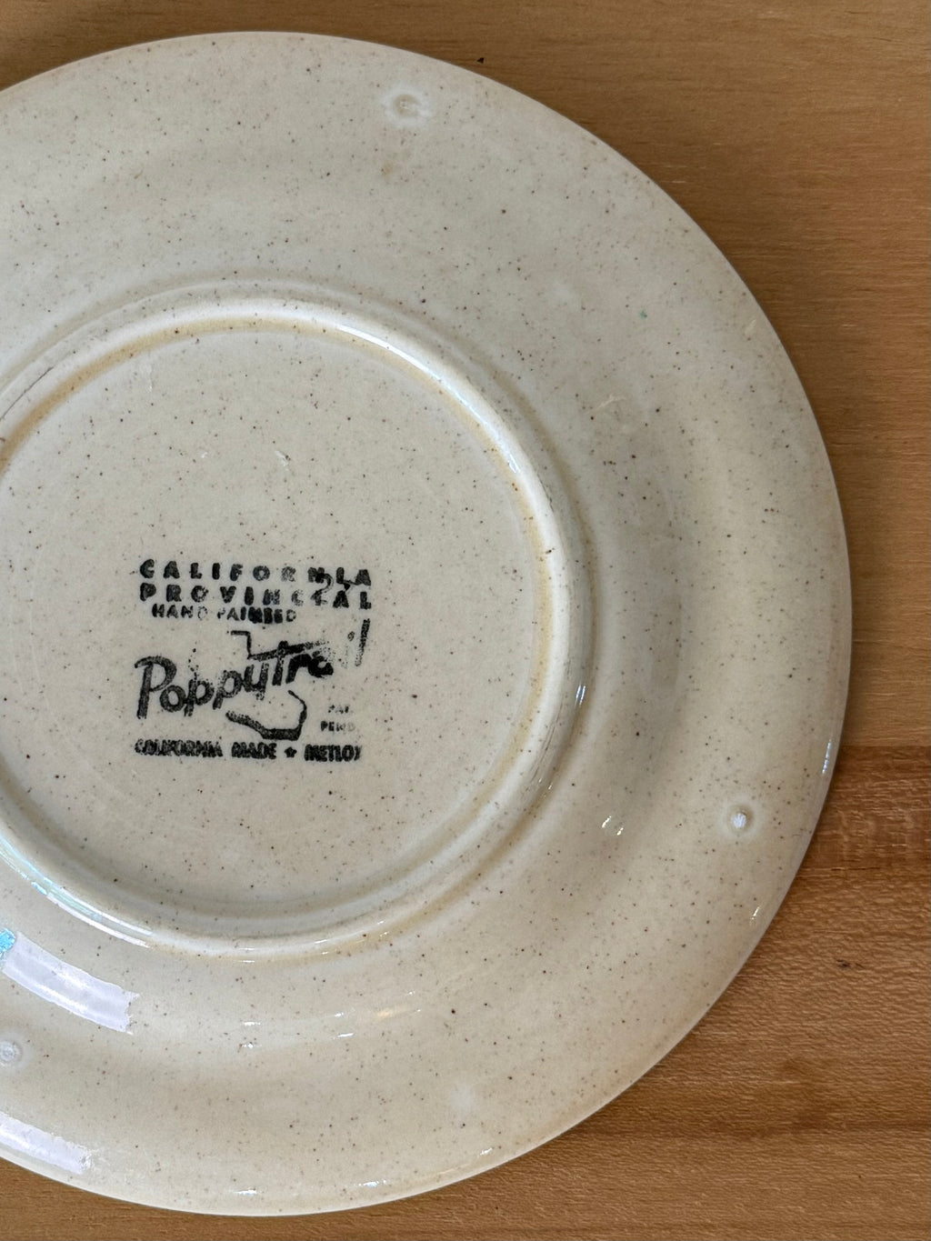 1960s "California Poppytrail" Rooster Display Dish