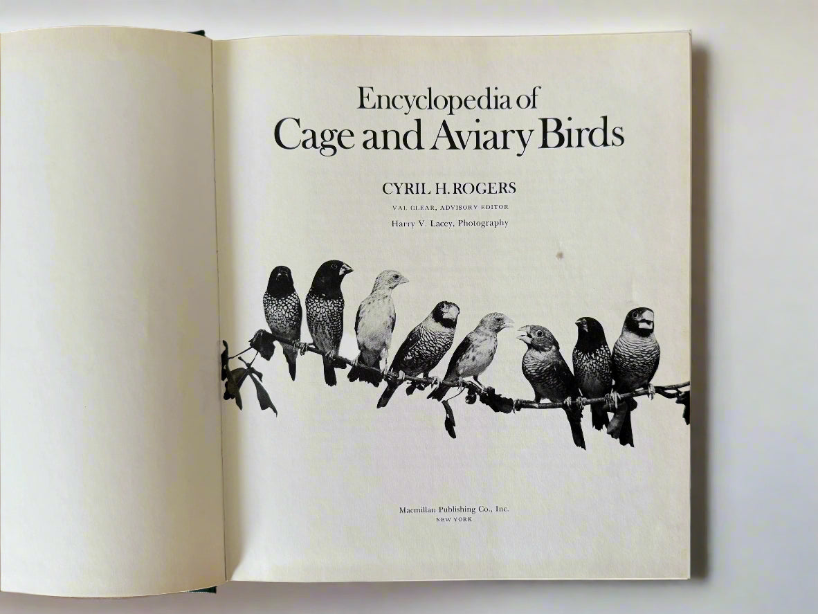 "Encyclopedia of Cage and Aviary Birds" Vintage Coffee Table Book
