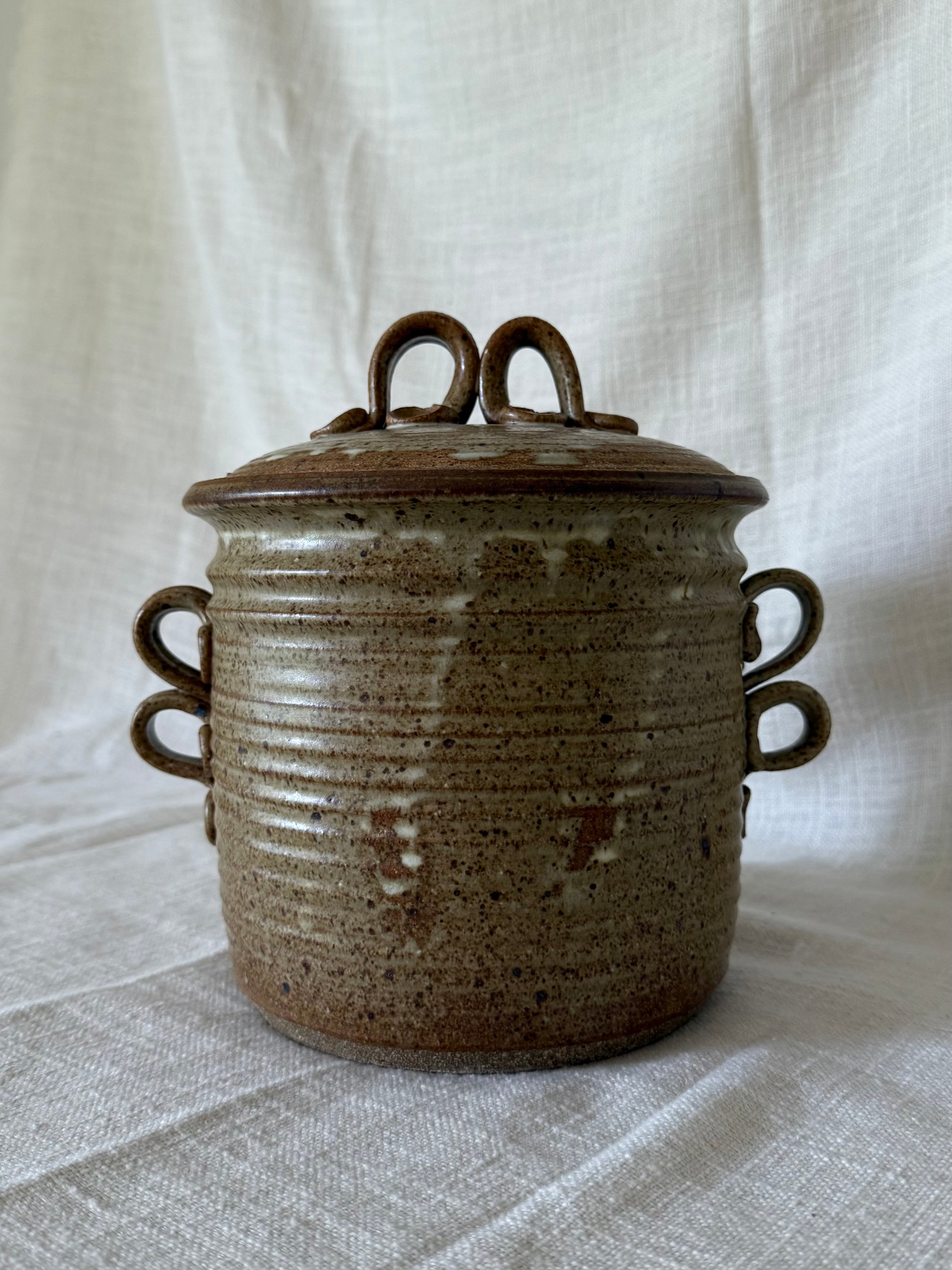 Studio Pottery Jar with Lid