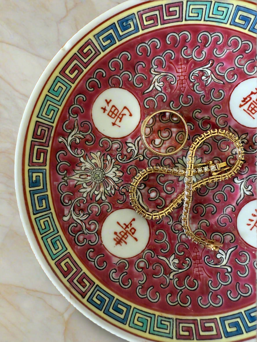 Chinese Qing Dynasty ‘Mun Shou’ Longevity Dish