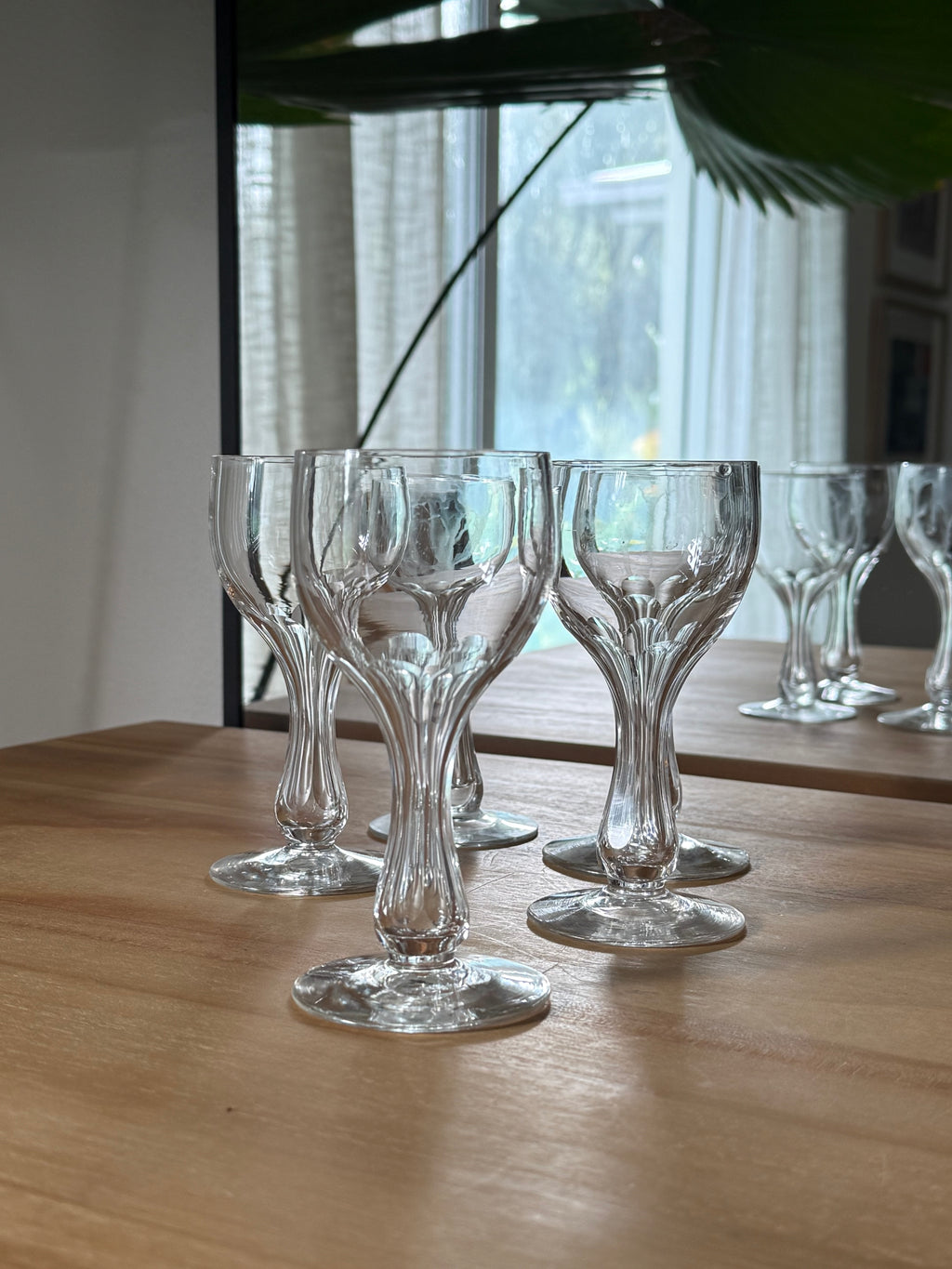 Vintage Bryce Brothers Hollow Stem Coupe Glasses (set of 4)