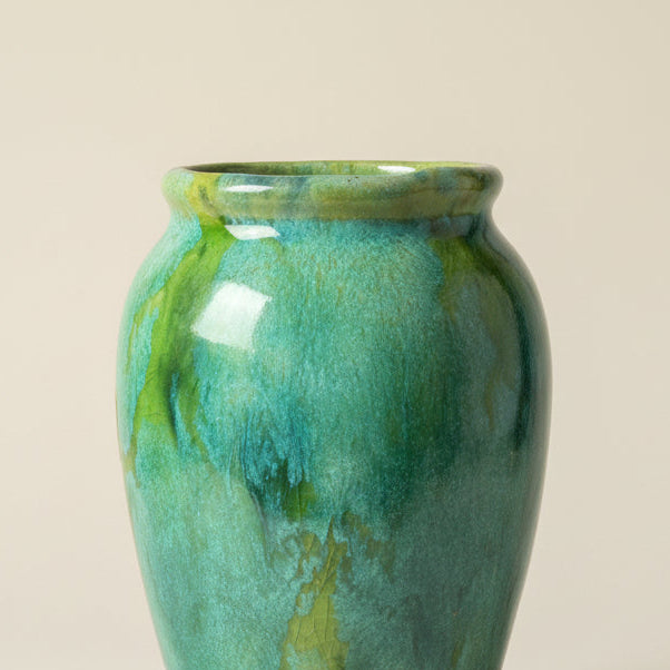 Vintage McCoy Brush-glazed Budvase