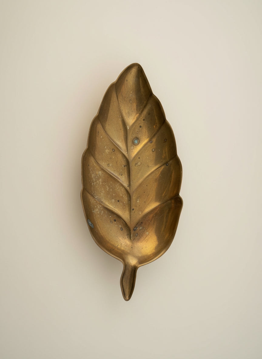 Brass Leaf Catch-all Dish