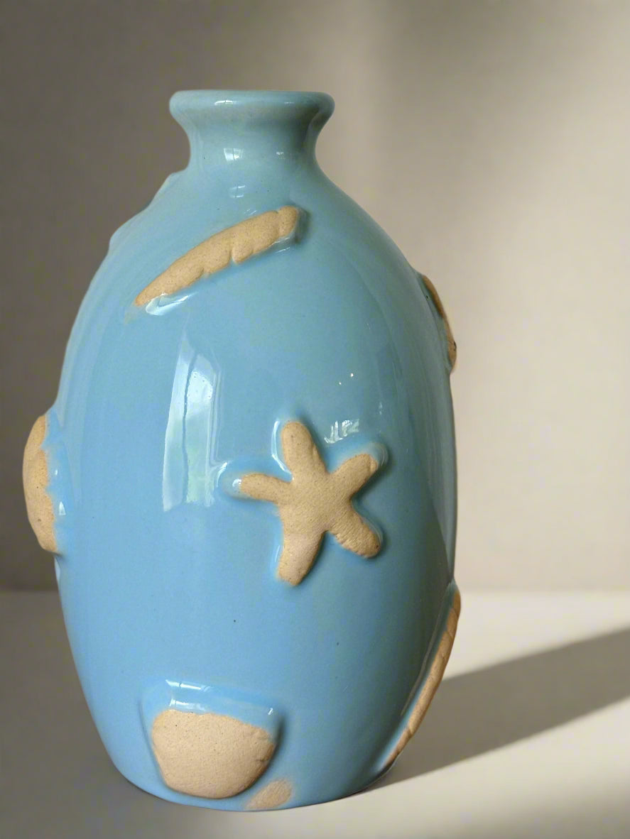 Periwinkle Coastal Bud Vase