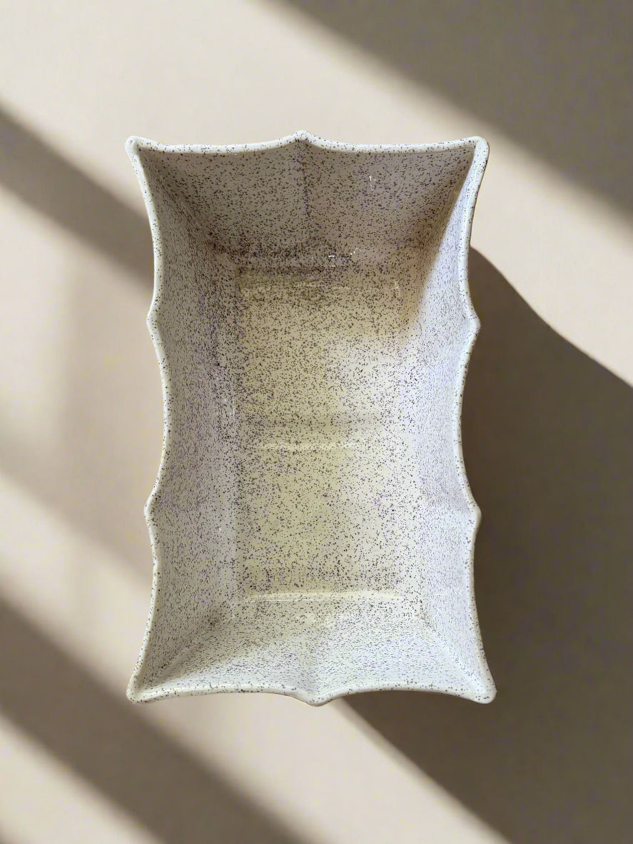 UPCO USA Mid-century Speckled Ceramic Dish