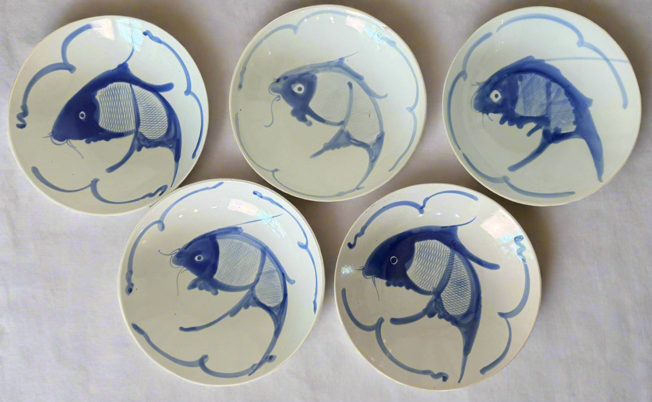 Vintage Hand-painted Bowls (set of 5)