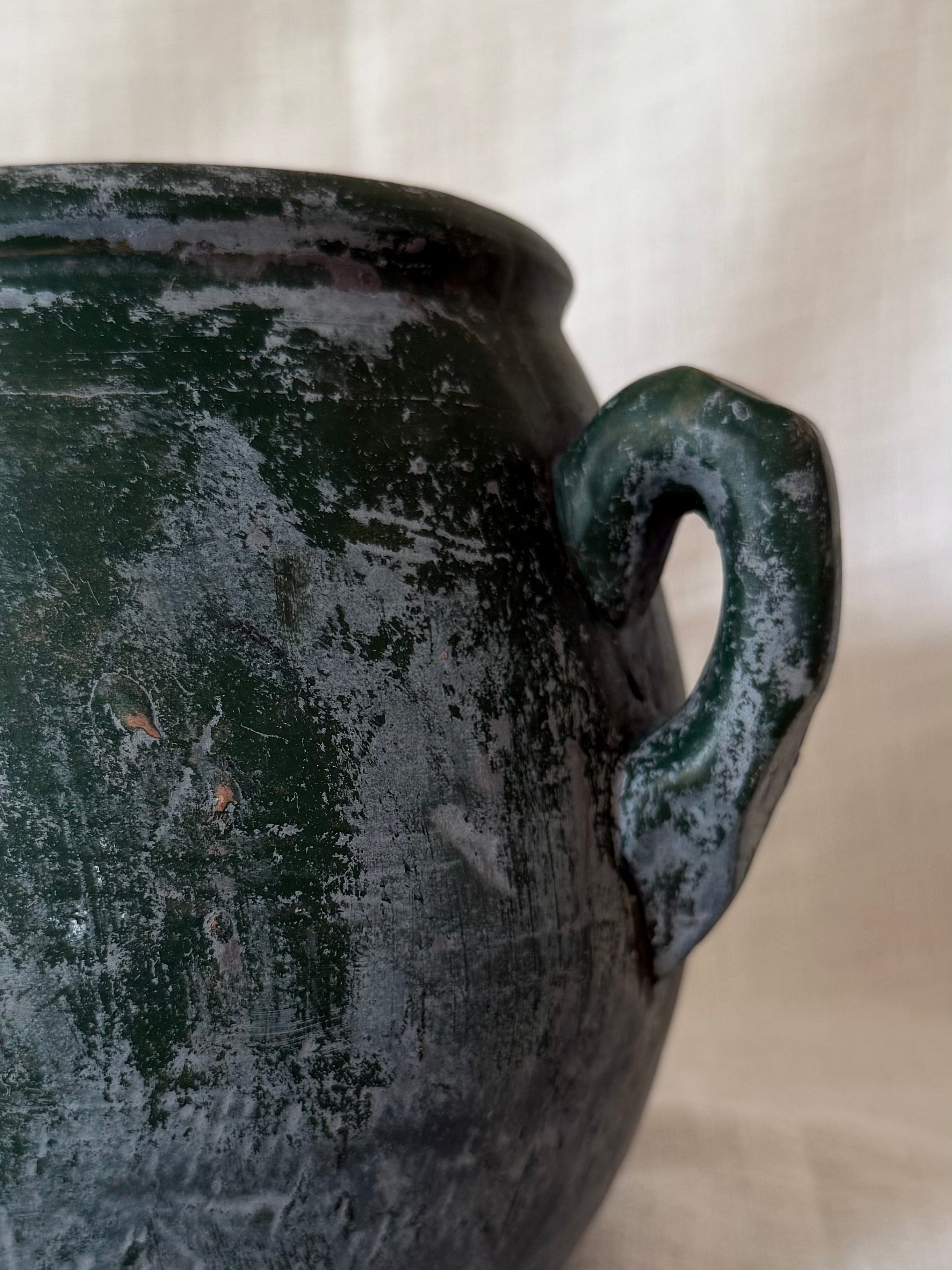 Rustic Green Handmade Vase