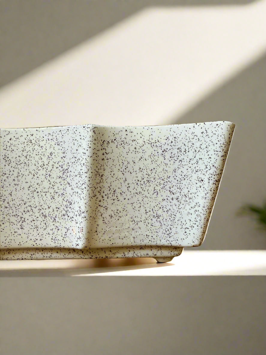 UPCO USA Mid-century Speckled Ceramic Dish