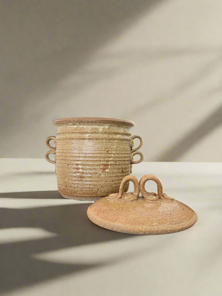 Studio Pottery Jar with Lid
