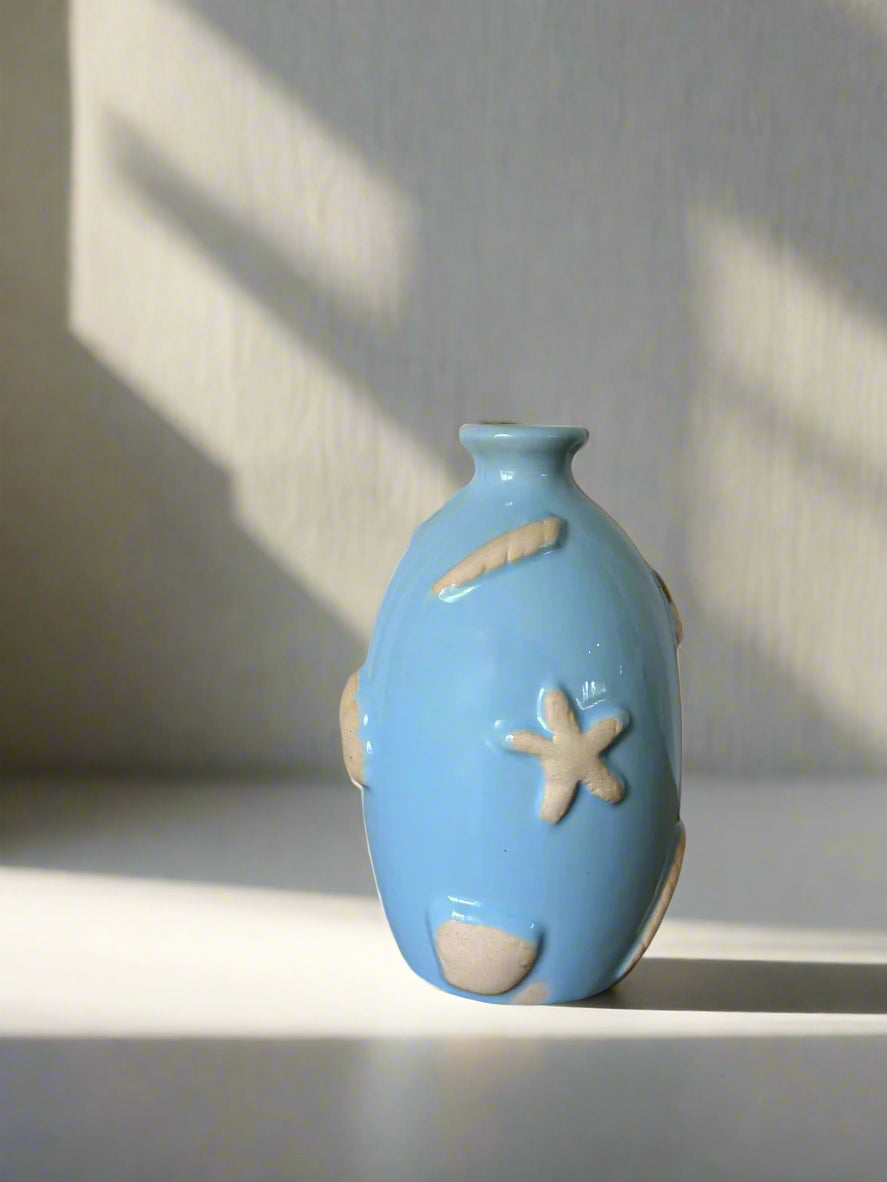 Periwinkle Coastal Bud Vase