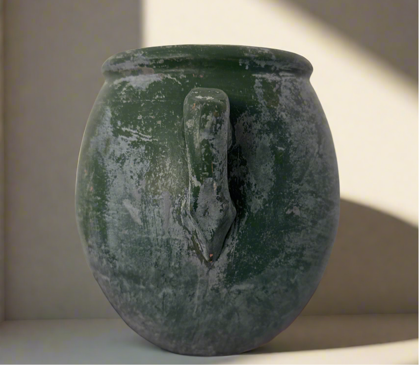 Rustic Green Handmade Vase