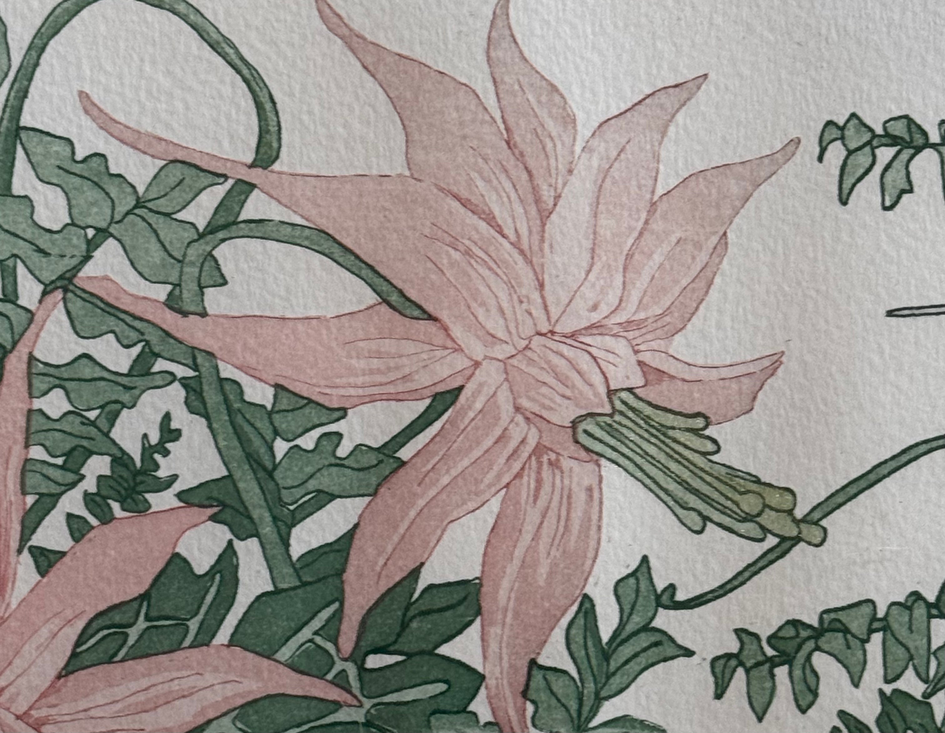 Original Judith Hall “Hummingbird Haven II” Etching 41/275