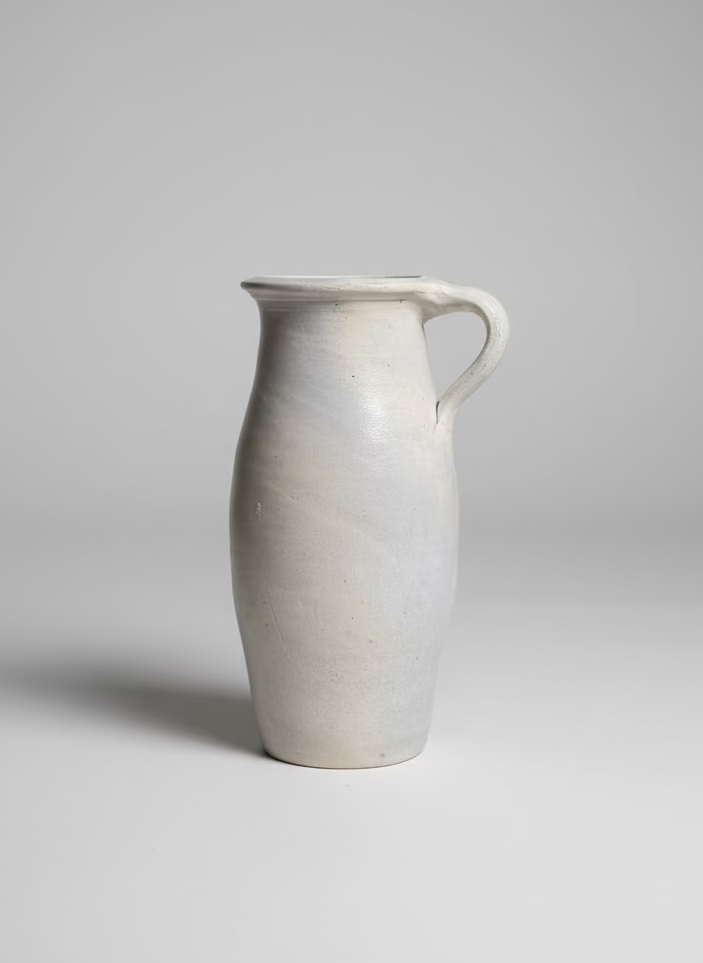 Greige Swirl Studio Floral Pitcher