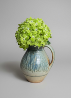 Blue Drip Glazed Pitcher