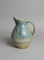 Blue Drip Glazed Pitcher