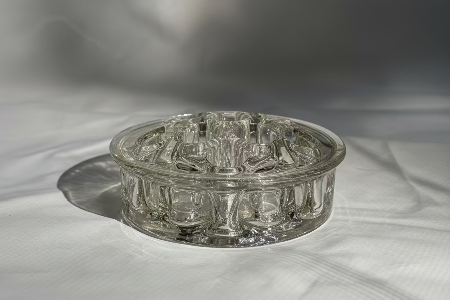 Vintage Glass Flower Frog - 3.5"