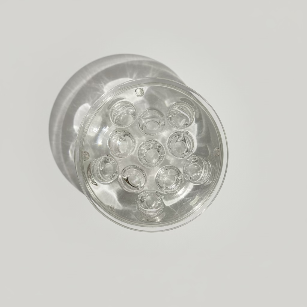 Vintage Glass Flower Frog - 3.5"