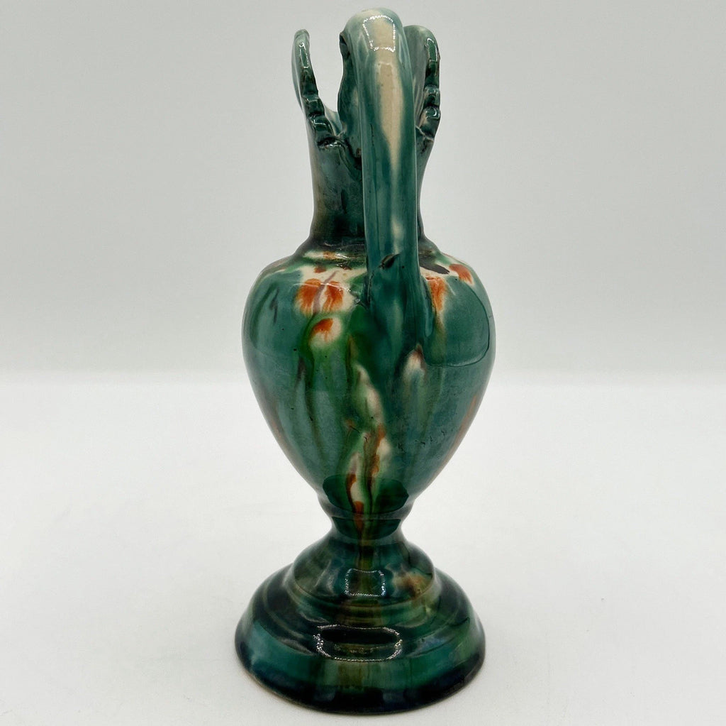 Mexican Majolica Studio Pottery Drip Glaze Mini Vase