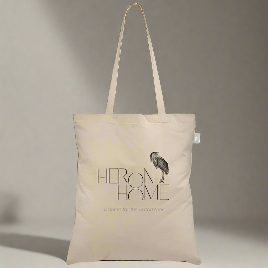 Heron Home Canvas Tote